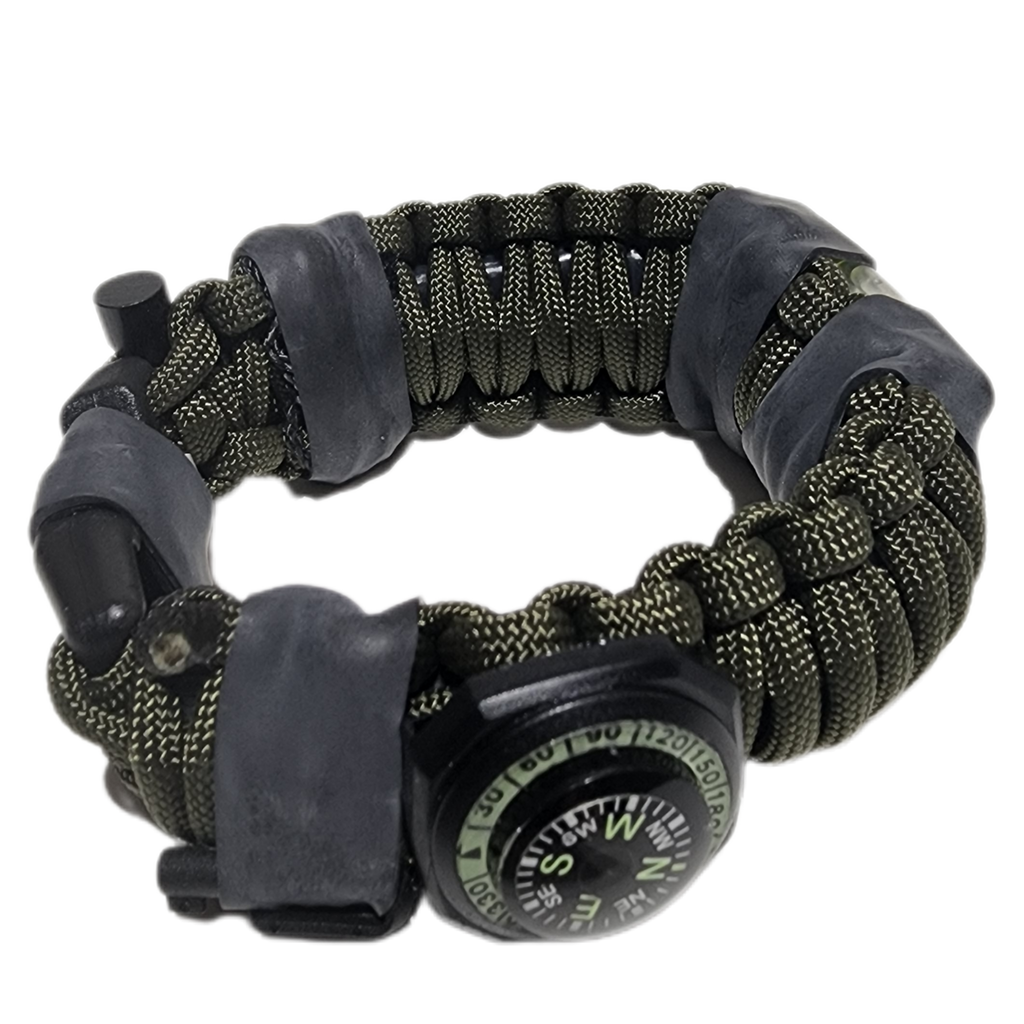 The Escape Evade Pathfinder: Military & Tactical Strap w/ SERE kit, Compass, Kevlar Saw, Cuff Key.