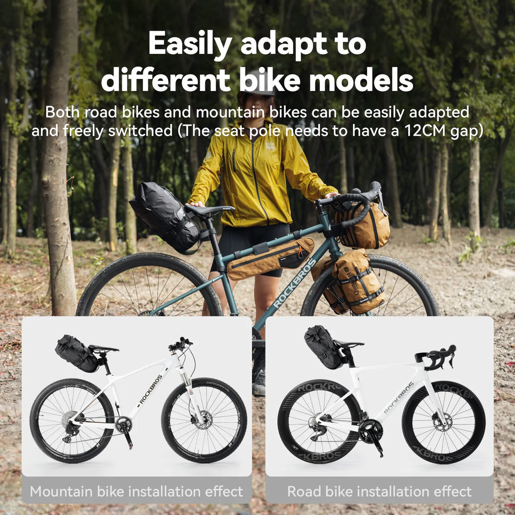 Bikepacking Rear Rack + Waterproof Compression Bag