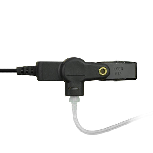 2.5mm Listen Only Made in the USA OTTO Radio Earpiece Clear Tube - EF Johnson, Harris, M/A Com, Otto, Tait - Connects To Speaker Mic