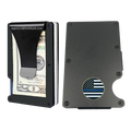 EL3-012 Police Thin Blue Line Wallet Money Clip RFID Blocking Front Pocket Wallet Premium Minimalist Wallets for Men Minimalist Slim Credit Card Holder Business Card Holder Mens Aluminum Metal Wallet
