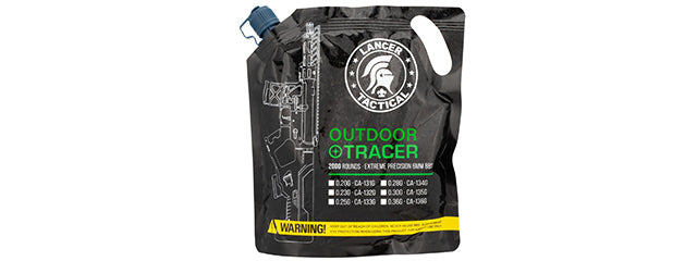 Lancer Tactical 2000 Round 0.20g Seamless Outdoor Tracer Airsoft BBs