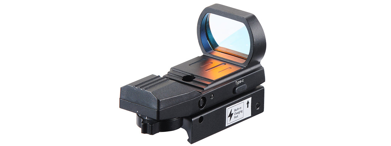 Lancer Tactical Multi-Reticle Reflex Red Dot Optic (Black/USB-C)