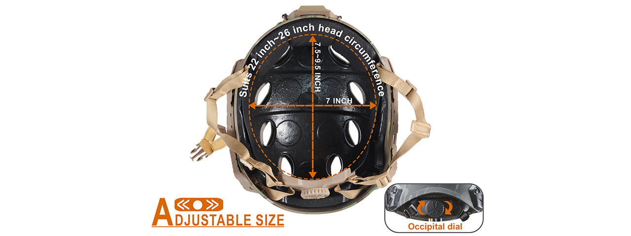 FMA Fast SF Tactical Helmet w/ Half Mask Attachment for Airsoft & Training