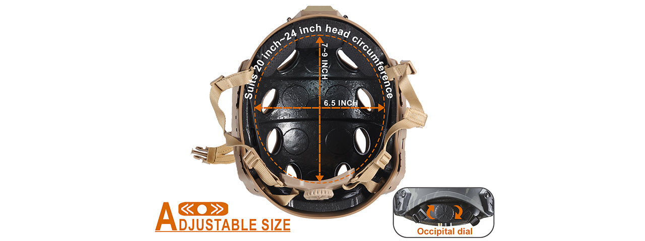 FMA Fast SF Tactical Helmet w/ Half Mask Attachment for Airsoft & Training