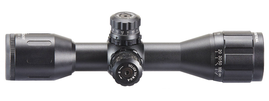 Lancer Tactical 4x32AOE Airsoft Scope with Mount - (Black)