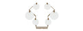 Geometric Hanging Metal Training Target (Color: Tan)