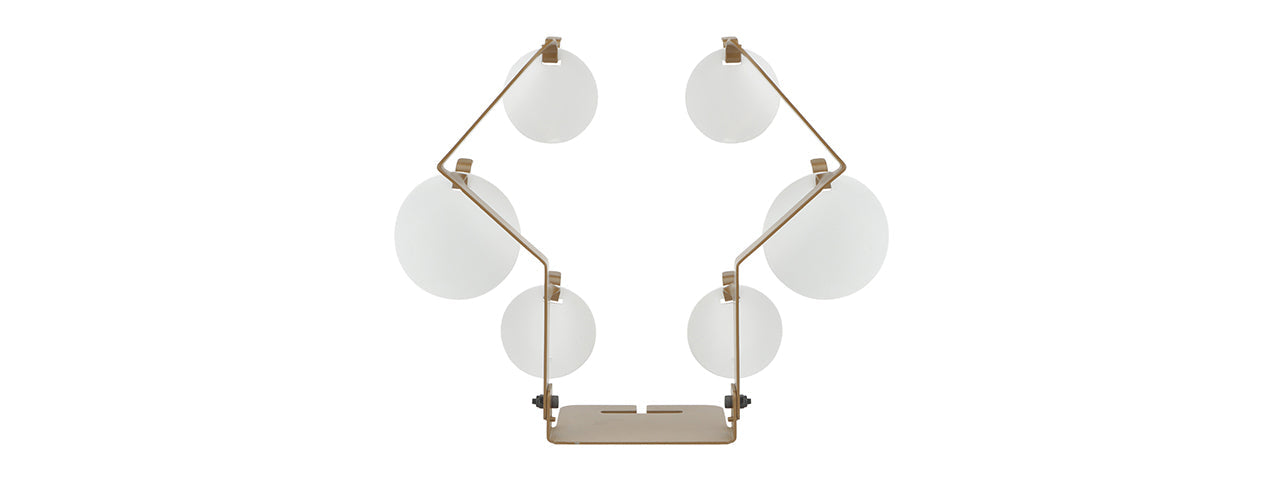 Geometric Hanging Metal Training Target (Color: Tan)