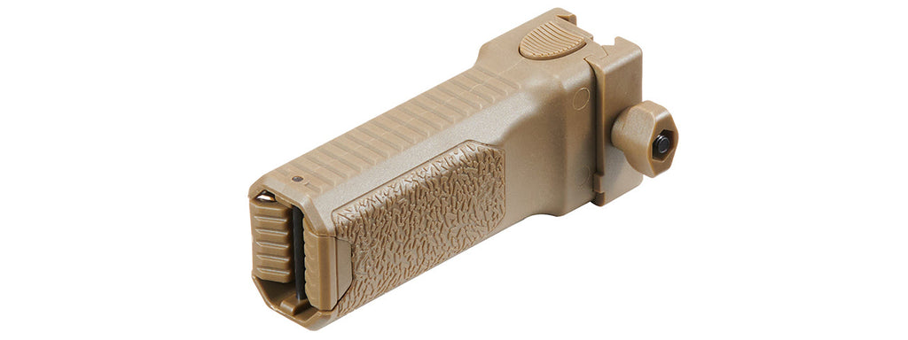 Lancer Tactical 2.0 Spring Loaded Bipod Grip - (Tan)