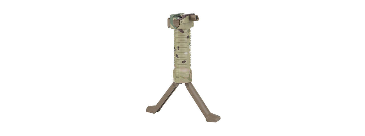 Tactical Vertical Bi-Pod Grip (Color: Multi)
