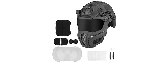 Full Protection Tactical FAST Airsoft Helmet - Military Style Protective Headgear
