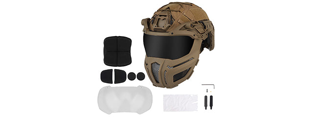 Full Protection Tactical FAST Airsoft Helmet - Military Style Protective Headgear