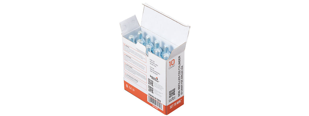 Lancer Tactical High Pressure 33 Gram CO2 Cartridges for Airsoft / Airguns - (Pack of 10)