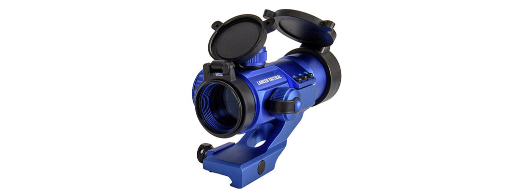 Lancer Tactical Red & Green Dot Cantilever Prism Scope (Blue)