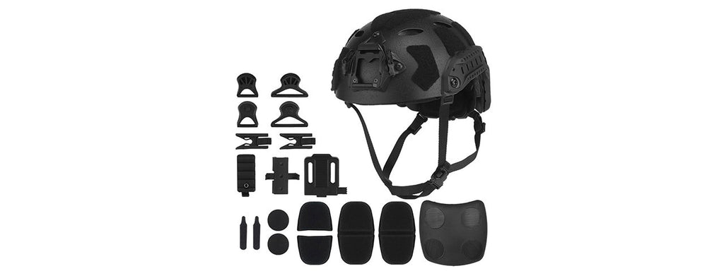 Tactical High Cut Airsoft Helmet Sandblasted Version Lightweight Protective Combat Gear