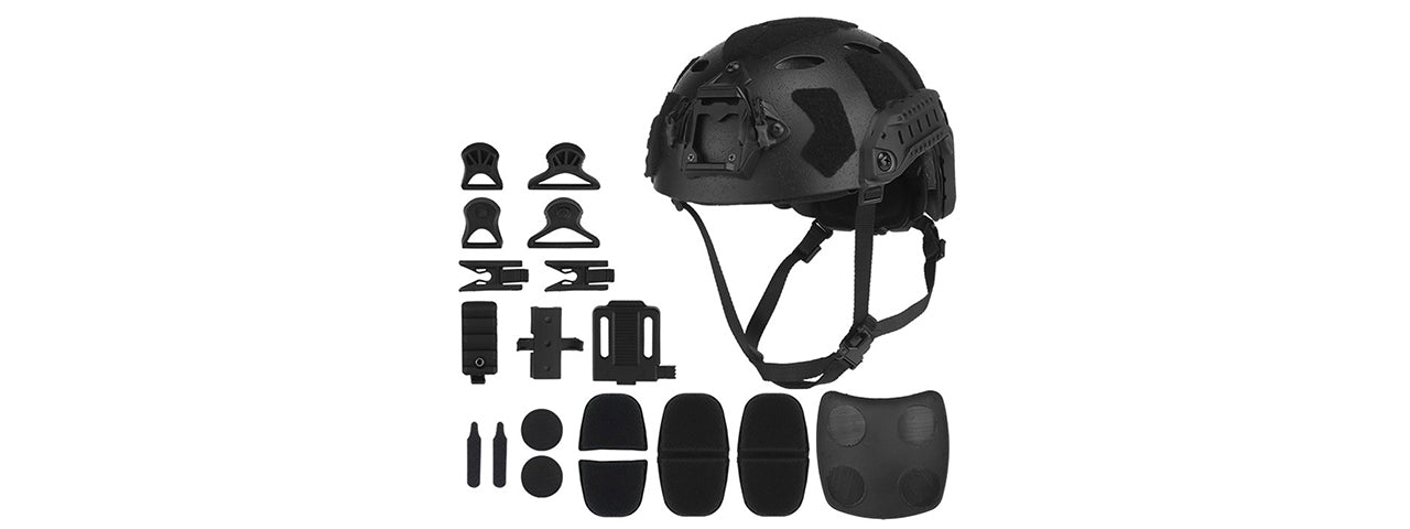 Tactical High Cut Airsoft Helmet Sandblasted Version Lightweight Protective Combat Gear