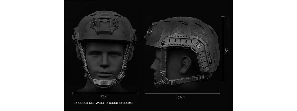 Tactical High Cut Airsoft Helmet Sandblasted Version Lightweight Protective Combat Gear