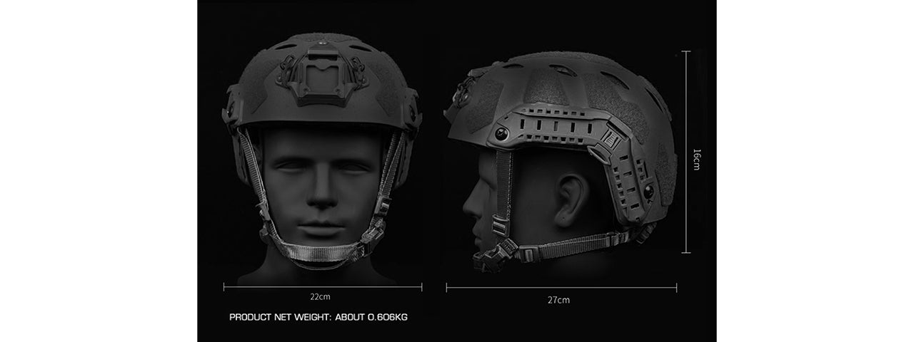Tactical High Cut Airsoft Helmet Sandblasted Version Lightweight Protective Combat Gear