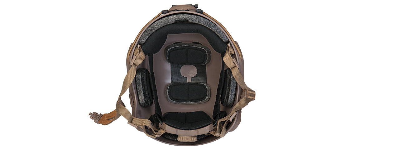 Lancer Tactical Airsoft Ballistic MH Type Helmet (Color: Tan)