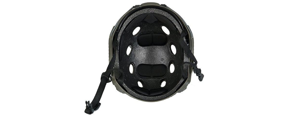 CA-740G HELMET PJ TYPE BASIC VERSION w/VISOR (COLOR: FOLIAGE GREEN) SIZE: MEDIUM
