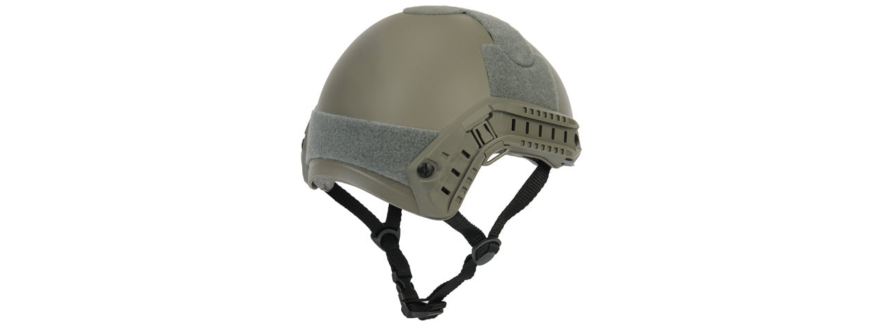 CA-741G HELMET BALLISTIC TYPE BASIC VERSION w/VISOR (COLOR: FOLIAGE GREEN) SIZE: MEDIUM