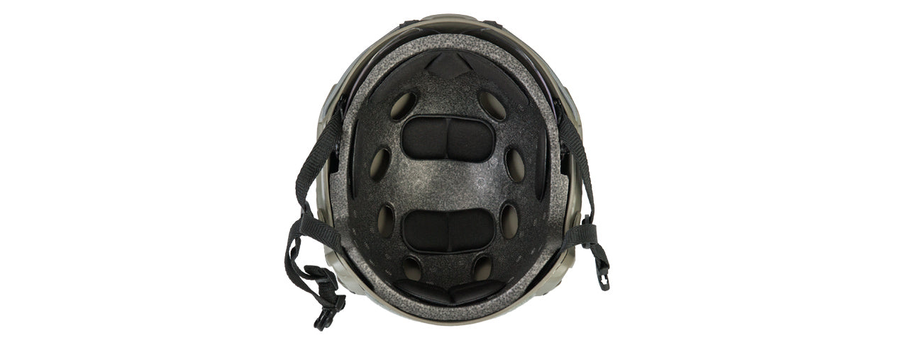 CA-741G HELMET BALLISTIC TYPE BASIC VERSION w/VISOR (COLOR: FOLIAGE GREEN) SIZE: MEDIUM