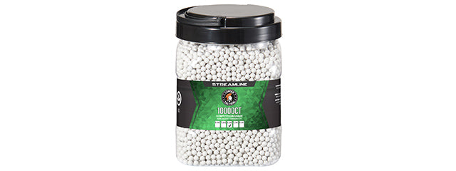 Lancer Tactical 10000 Round .28G Streamline Competition Grade Outdoor BBs - (White)