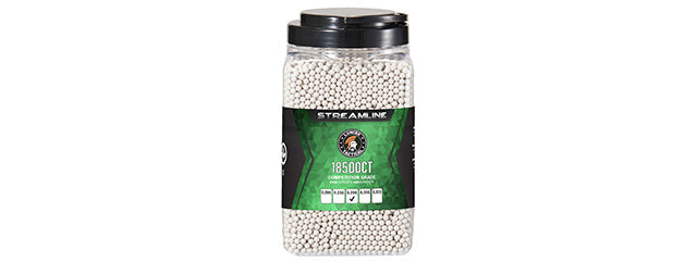 Lancer Tactical 18500 Round .28G Streamline Competition Grade Outdoor BBs - (White)