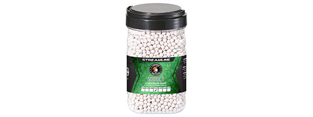 Lancer Tactical 5000 Round .30G Streamline Competition Grade Outdoor BBs - (White)