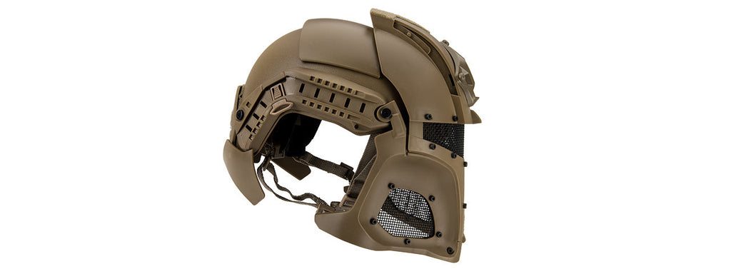 Interstellar Battle Trooper Full Face Airsoft Helmet - Tactical Combat Replica Gear