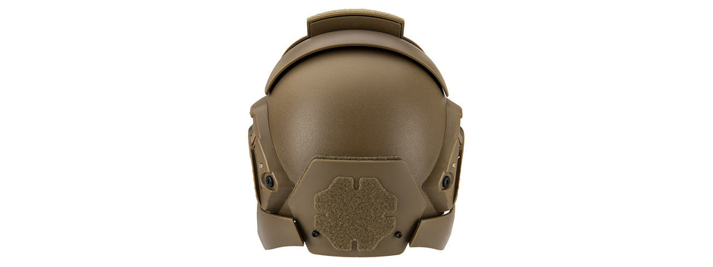 Interstellar Battle Trooper Full Face Airsoft Helmet (TAN)