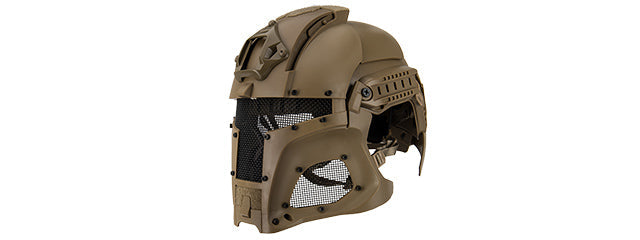 Interstellar Battle Trooper Full Face Airsoft Helmet - Tactical Combat Replica Gear