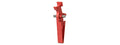 Lancer Tactical Elf Style AEG Trigger (Type A) - (Red)