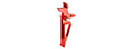 Lancer Tactical Flat Skeletonized AEG Trigger (RED)