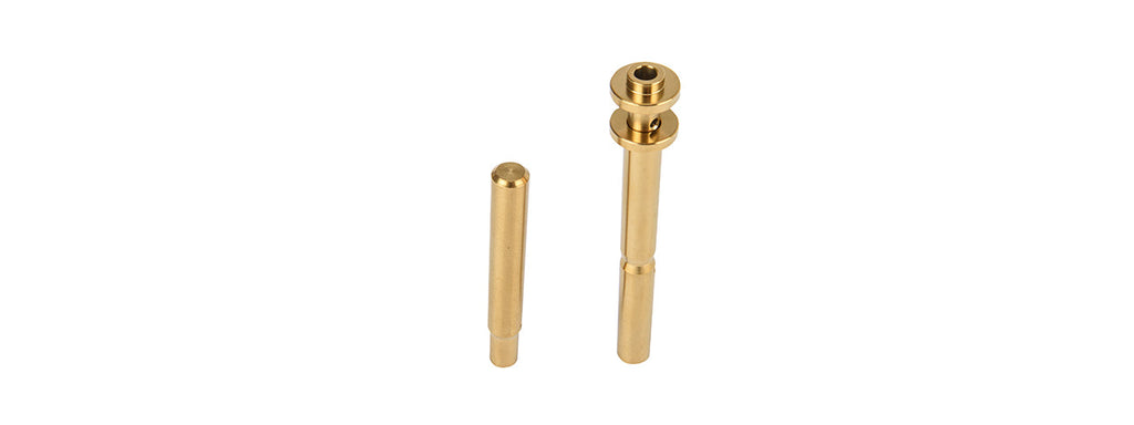 COWCOW CNC Stainless Steel Adjustable Spring Guide Rod for TM Hi-Capa Pistols (Gold)
