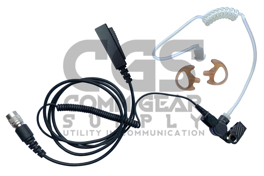 Velcro Mic & Earpiece Radio Kit w/ Quick Disconnect (Hirose) - BaoFeng: UV9G, UV9R, UV9R Plus, UV9R Pro, BF-A58, BF-558, BF-N9, UV-XR, GT-3WP, BF-9700, UV-5S, BF-R760, UV-82WP