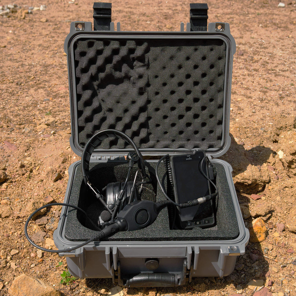 Tactical Radio PTT for Headset w/ Quick Disconnect(Hirose): NATO/Military Wiring, Gentex, Ops-Core, OTTO, 3M Peltor ComTac, XPI, MSA, Helicopter, & More - Sonim XP5, X5s, XP5plus, XP5s, XP8, XP10, SoftBank