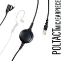 Tactical Mic / Earpiece / PTT Kit With Quick Disconnect (Hirose) Connector - Upgrade Kit, No Quick Disconnect Adapter