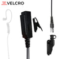 Velcro Mic & Earpiece Radio Kit w/ Quick Disconnect (Hirose) - Kenwood Multi-Pin TK & NX Series