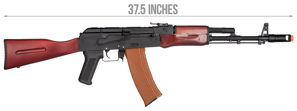 Double Bell AK74N AEG Airsoft Rifle Type A (BLACK / WOOD)