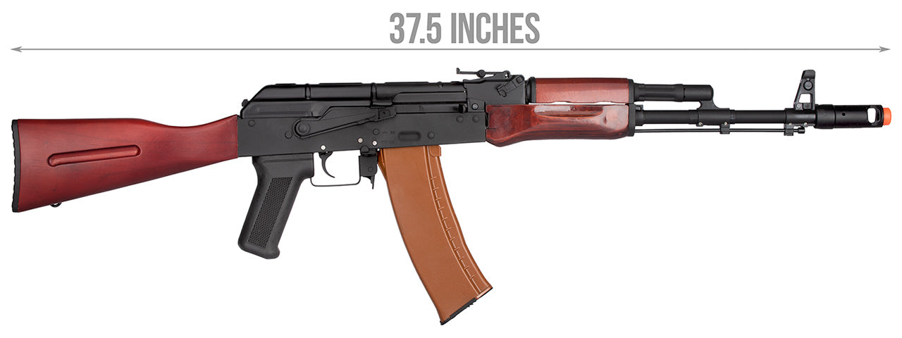 Double Bell AK74N AEG Airsoft Rifle Type A (BLACK / WOOD)