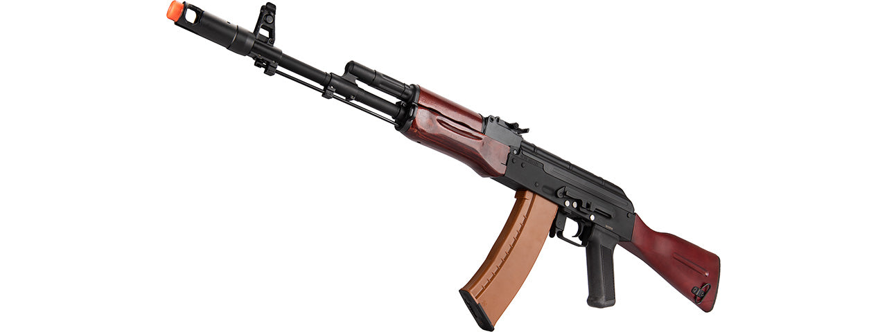 Double Bell AK74N AEG Airsoft Rifle Type A (BLACK / WOOD)