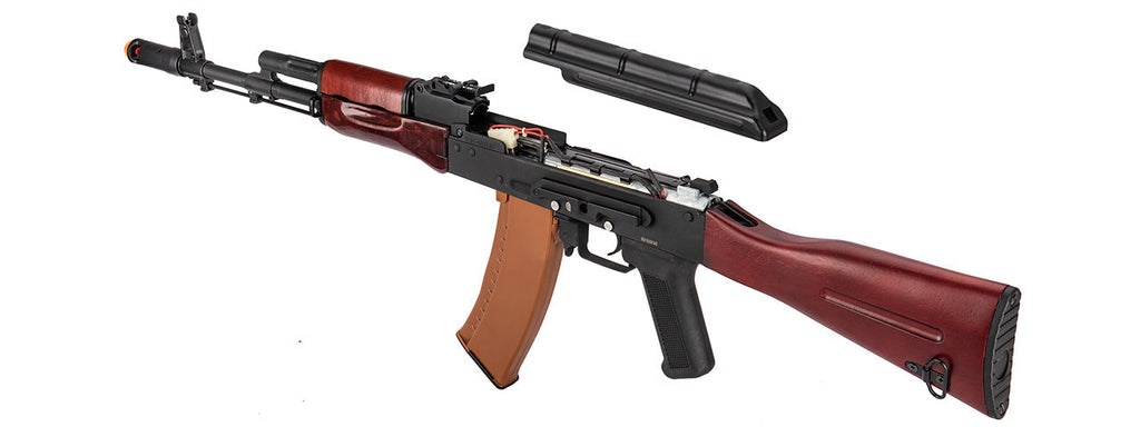 Double Bell AK74N AEG Airsoft Rifle Type A (BLACK / WOOD)