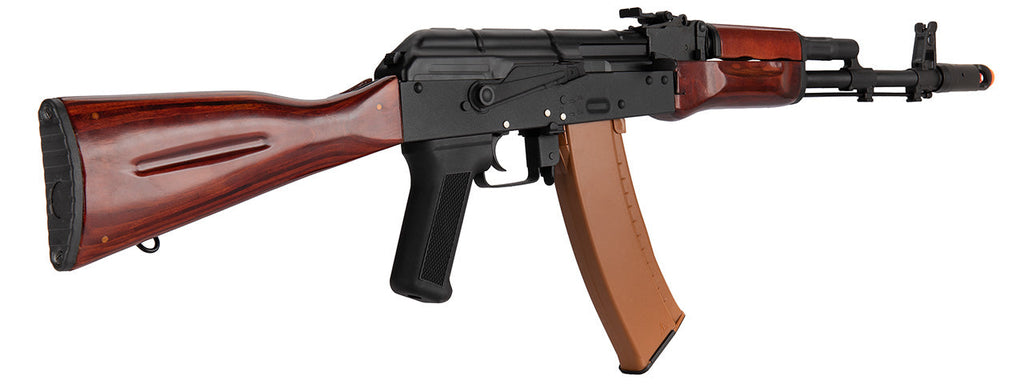 Double Bell AK74N AEG Airsoft Rifle Type B (BLACK / WOOD)