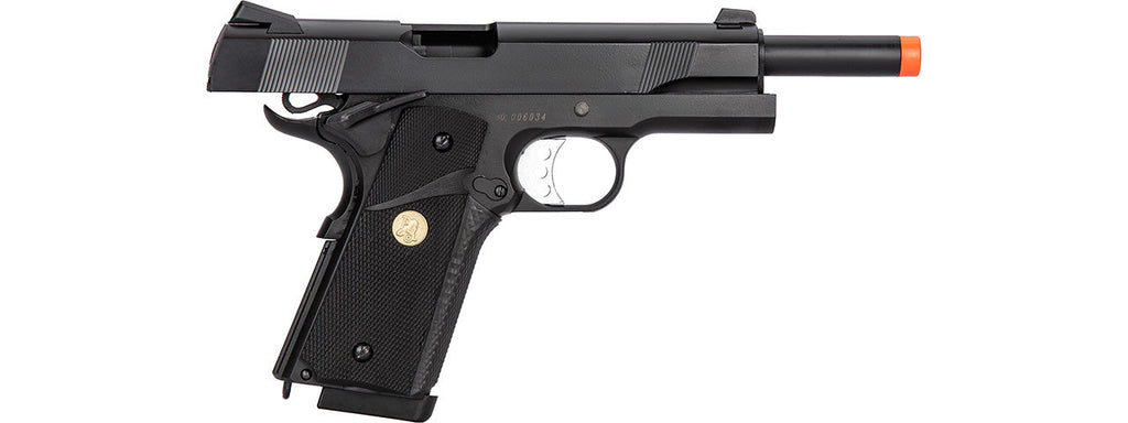 Double Bell M1911 Gas Blowback MEU Airsoft Pistol Polymer] (Black)