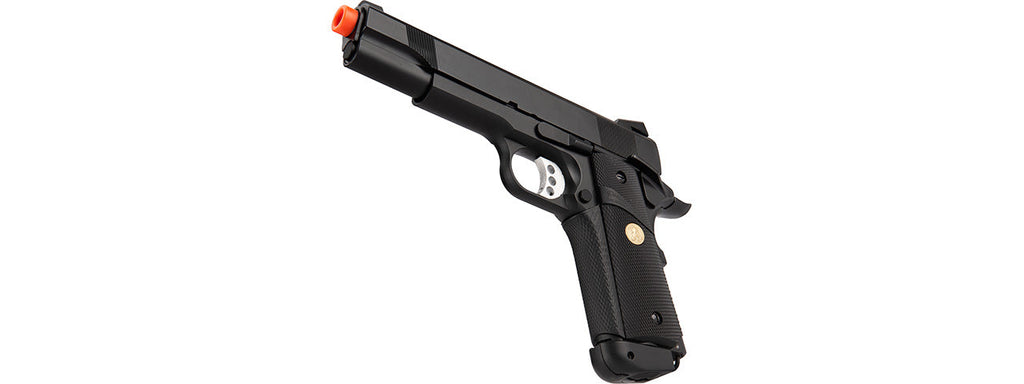 Double Bell M1911 CO2 Blowback MEU Airsoft Pistol Polymer] (BLACK)