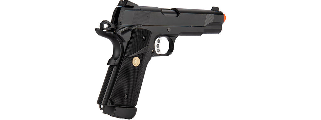 Double Bell M1911 CO2 Blowback MEU Airsoft Pistol Polymer] (BLACK)