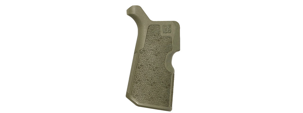 Die Free Kung Fu AR15/M4 12 Degree Angle Ergonomic Nylon Rifle Grip - (OD Green)