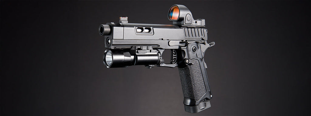 Custom Army Armament KAGE - R604 Hi-Capa Gas Blowback Airsoft Pistol - (Black)