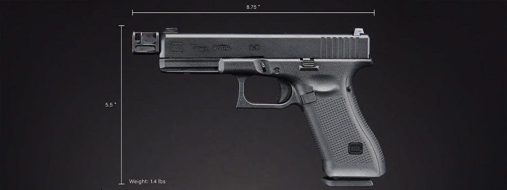 Dr. Gearbox Custom Glock 17 Gen 5 LAWMAN Gas Blowback Airsoft Pistol - (Black)
