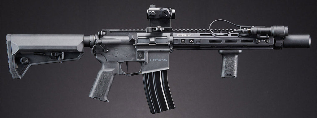 Custom Abraxas - BG Defense Type-A MK2 10' AEG Rifle by Lancer Tactical - (Black)